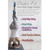 Pack of 2 Women's Cotton Colourful Non-Slip Yoga Socks with