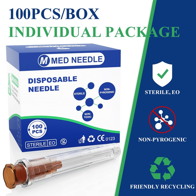 26 Guage 1 Inch Luer Lock Needle for Lab Measuring,