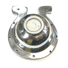 Home Design Chrome Metal Bowl Horseshoe Heavy Metal Design for Home and Office Decoration