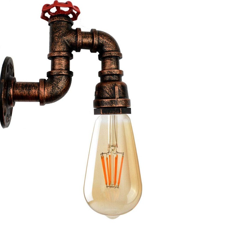 DC VOLTAGE Industrial Metal Water Pipe Wall Lights Indoor Wall