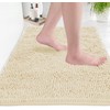 LuxUrux Bath Mat-Extra-Soft Plush Bath Shower Bathroom Rug, 1'' Chenille