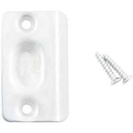 Stone Harbor Hardware Ball Catch Strike Plate, 2-1/4" x 1-3/8", Satin Chrome