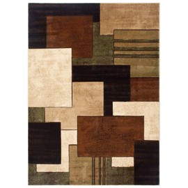 Home Dynamix Tribeca Mason Area Rug 5'2"x7'2", Abstract Brown/Green