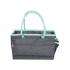 Everything Mary Deluxe Store and Tote, Heather Grey & Teal