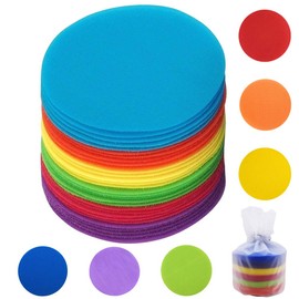 Carpet Spots Hook and Loop Circles Carpet Floor Spots Rug Markers for Teacher Classroom Student Kid Preschool Kindergarten Coaches with Storage Bag Set 30 Pack (30 Pack)