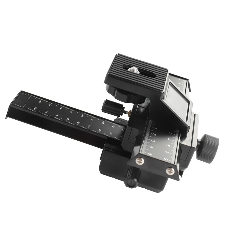 Macro Focusing Rail Slider 4 Way Magnesium Aluminum Alloy Close