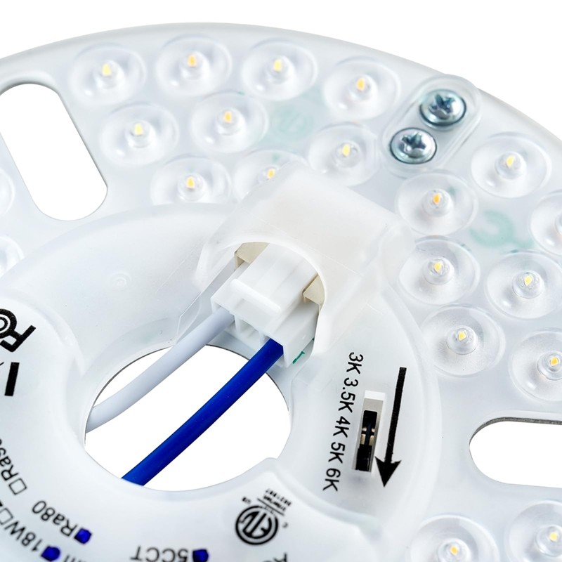 HAOLEDI LED Ceiling Fan Light Upgrade Kit 5.12" 18W 2200LM