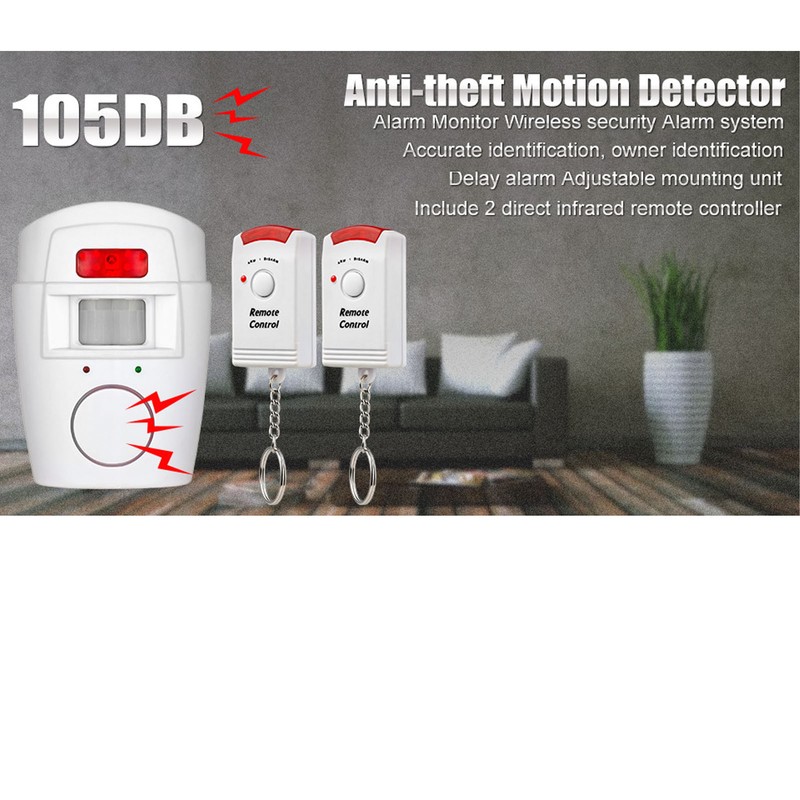 Door Window Alarm Home Hotel Dual Remote Control Sensor Alarm