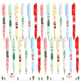 Cadimus Gel Pens 24 Pieces Christmas, Ballpoint Pen Christmas, Christmas Gel Pens Cartoon, Stationery for School, Office, Household, Christmas Gifts for Children