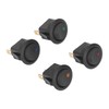20Pcs 12V Round Rocker Switch LED Light 3 Pin 2