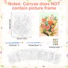 HICOHAND Pre-Printed Canvases 9 Pieces Flowers and Plants Painting Set