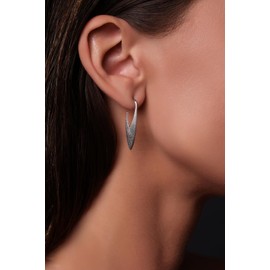 Sternvoll® Designer Earrings Made of 925 Sterling Silver and Gold-Plated Modern Earrings for Women/Girls, Sterling Silver