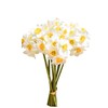 Mandy's 12 Stems White Silk Daffodils – Artificial Spring Centerpiece