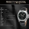 FORSINING Men PU Leather Automatic Mechanical Waterproof Watch Wristwatch