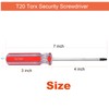 T20H Torx Screwdriver 2PCS Set, SKZIRI 2Pack T20 Torx Security