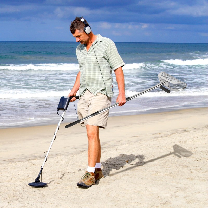 GADFISH Sand Scoop for Metal Detecting, Metal Detector Scoop, Stainless