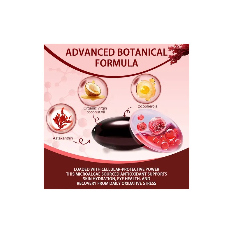 Gwynne Astaxantina 12 Mg 120 Cpsulas,astaxantina Antioxidant From Fresh Haematococcus