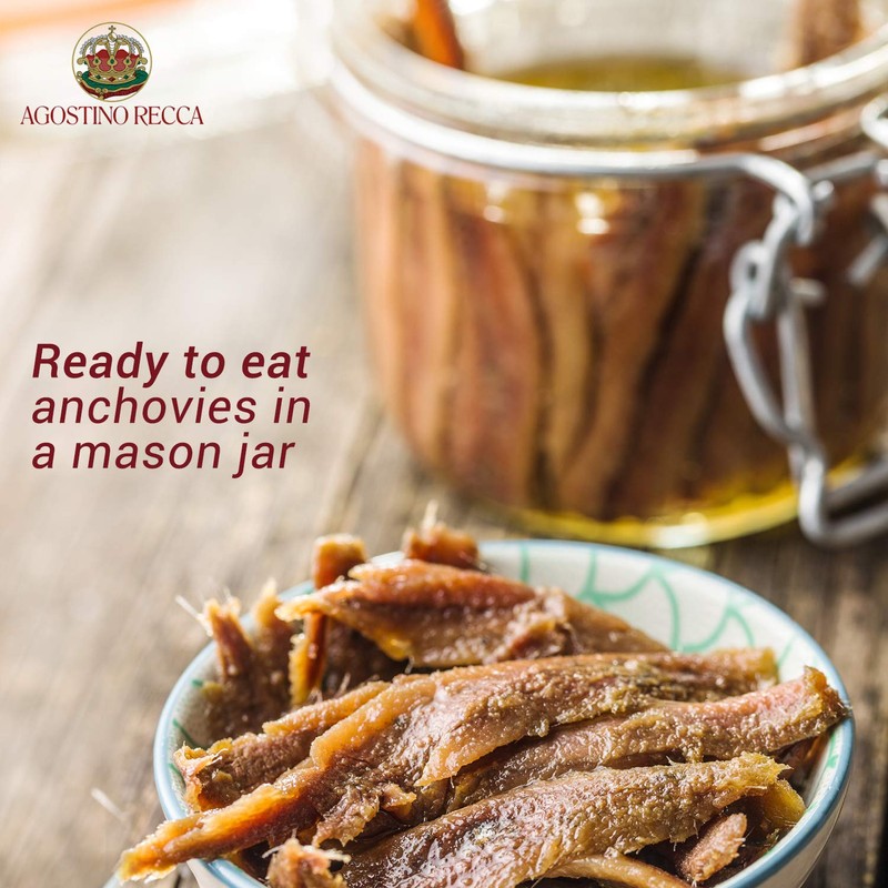 Agostino Recca Anchovies Fillets in Olive Oil - Wild Caught