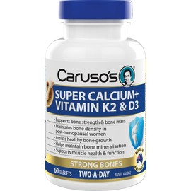 Caruso’s Natural Health Caruso's Super Calcium + Vitamin K2 & D3 Tab X 60