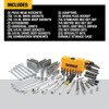 DEWALT DEWALT Mechanics Tools Kit and Socket Set, 142-Piece, 1/4