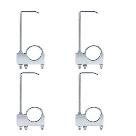 Exhaust Clamp with Hange fit 3" Exhaust Pipe，Rear Muffler Hanger Universal Exhaust Hangers Exhaust System Hanger for Car Truck Exhaust Pipe (2 PCS)