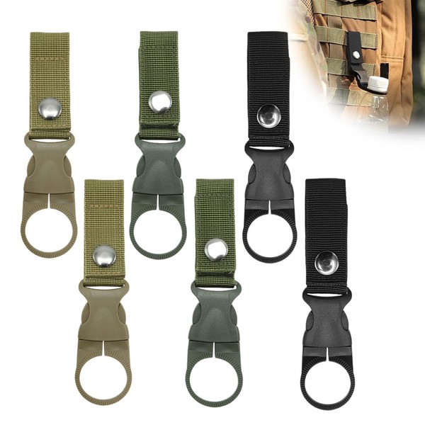 UYVPAER Pack of 6 Water Bottle Buckle Holder, Belt Carabiner