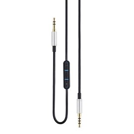 AGS Retail Ltd Compatible Audio Cable Replacement for Skullcandy Grind Headsets – 1.5m, Black, Headphone Cable with 3.5mm/2.5mm Gold-Plated Jacks | Audio Accessories