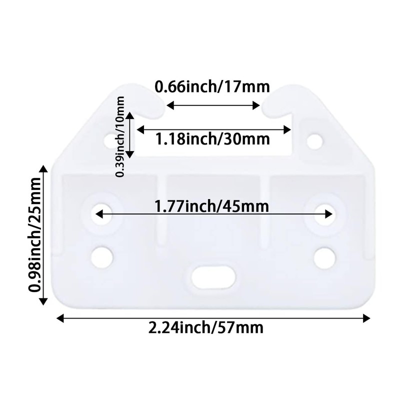 Aifeier ET Drawer Guides Plastic Drawer Track Rail Guide Brackets