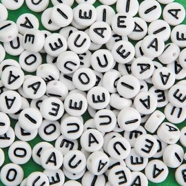 Color Splash!® Alpha Vowel Bead Assortment (Bag of 144)