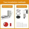 Bak Bo Windproof Door Stoppers 2 Pack Adjustable Bottom of
