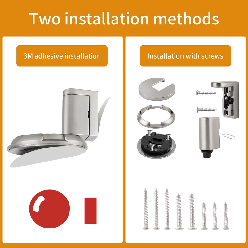 Bak Bo Windproof Door Stoppers 2 Pack Adjustable Bottom of