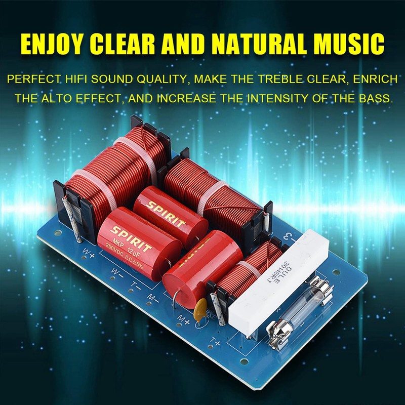 Tihebeyan 3 Way Crossover Filter Audio Frequency Divider HiFi Audio