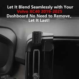 CLEC for Volvo XC40 2019-2025 Magnetic Wireless Charger Car Phone Holder Mount Custom Fit for Volvo XC40 2019-2025 15W Fast Charging Car Phone Holder Wireless Charger