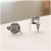 WSDMAVIS 1Pair Stainless Steel Glaze Clamps for Pottery Portable Practical