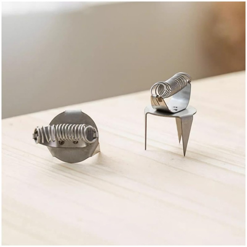 WSDMAVIS 1Pair Stainless Steel Glaze Clamps for Pottery Portable Practical