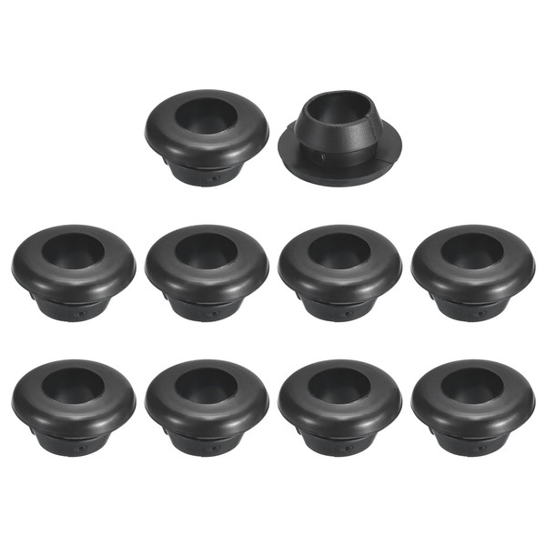uxcell 48 Pcs Rubber Grommets, 8mm ID 10mm Drill Hole