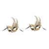 ABOOFAN 2pcs Masquerade Masks for Men Venice Flame Style Half