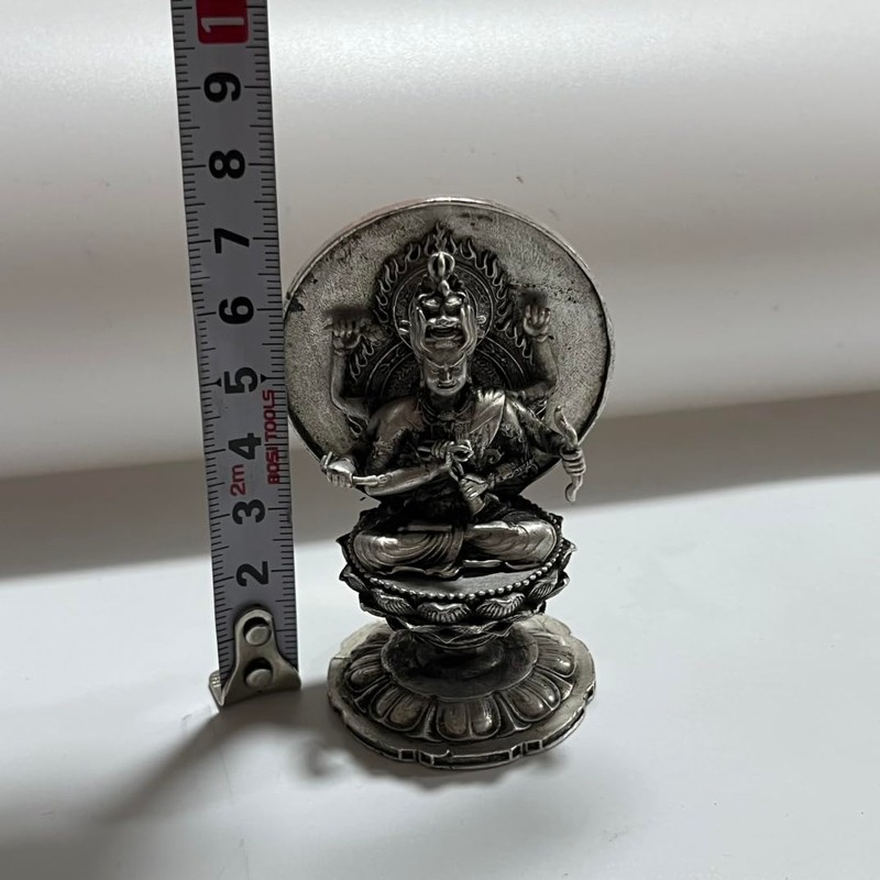 Buddha Statue Mini Aizen Myoo Total Height 2.9 inches (74