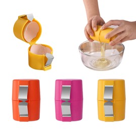 RHHGHY 3 Packs Egg Cracker Tool, Handheld Egg Cutting Tool, Eggshell Remover, Kitchen Egg Shell Cutter Tool, Portable Eggshell Opener Baking Accessories for Home Dorm Kitchen