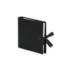Rössler Papier S.O.H.O., 13161147906 Photo Ring Binder with Bow, 23 x 21 cm, 50 Pages, Black, Pack of 1