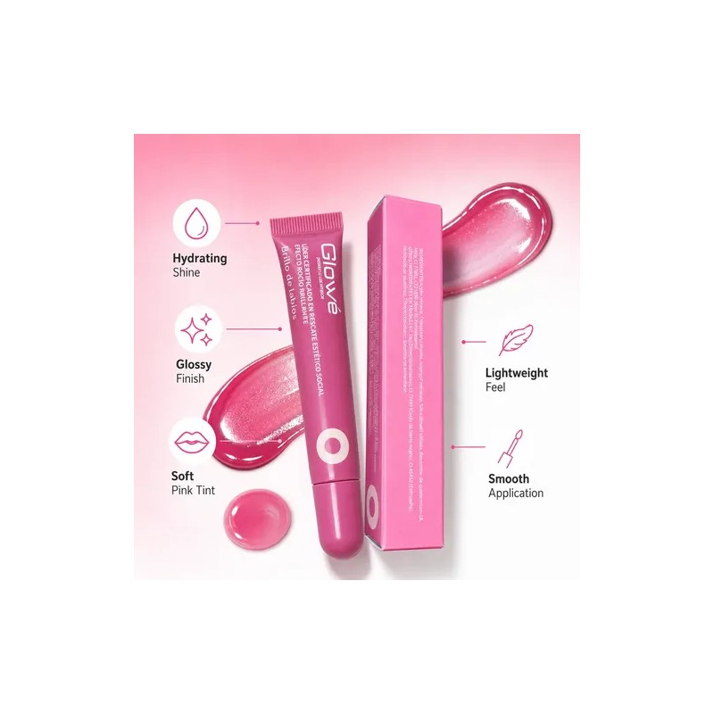 Labial Líquido Glowe Brillo Natural Textura Ligera 10ml
