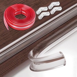 Edge Protection Baby Transparent, 4 m Long (2 cm Wide) Corner Protection for Babies, Corner Protectors for Furniture, Transparent Baby Proof Bumper Cushion, Safety Buffer for Corners and Edges