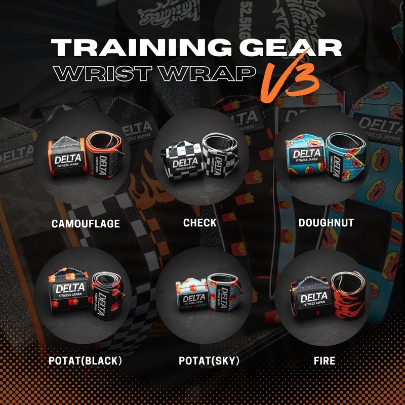DELTA FITNESS Original Wrist Wraps V3 (CHECK)