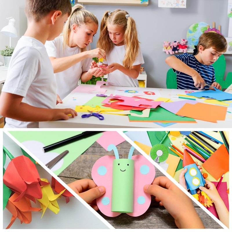 Coloured Paper A4 100 Sheets - Cardstock 180gsm with 10