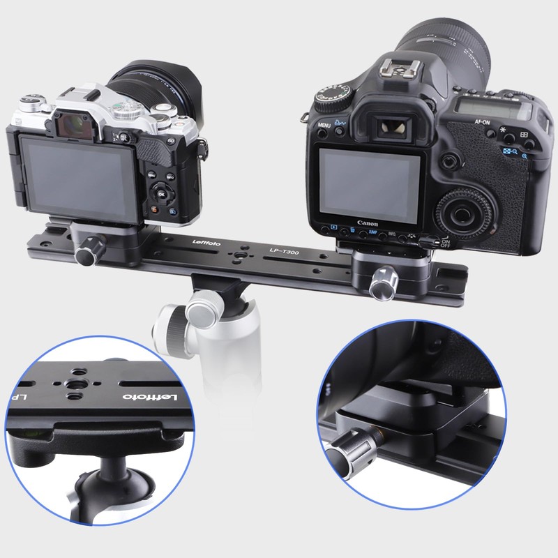 LEFTFOTO 300mm Ari Groove Slide Rail, Arca Swiss Type Quick