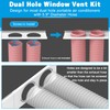 Air Jade Dual Hose Portable Air Conditioner Window Seal Kit,