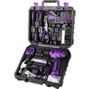 DEKOPRO Tool Set: Tool Kit with 8V Cordless Drill, Hand