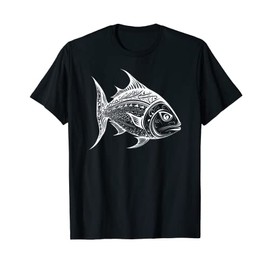 Predatory Fish Angler Sport Fishing Motorboat Vector Sea Fun T-Shirt