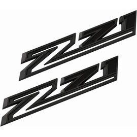 2Pcs Big Size 11.5 Inch Z71 Emblems 3D Badge Passenger Side Fender Decals Stickers Replacement for 2019-2021 Silverado 1500 2500 3500 HD (Matte Black)