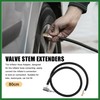 Motoforti 80cm 31" Tire Valve Stem Extension Inflator Extender Hose